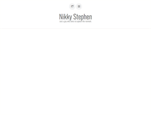 Tablet Screenshot of nikkystephen.com